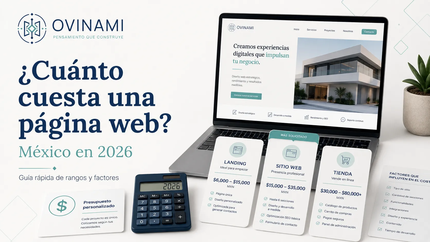 ¿Cuánto cuesta una página web profesional en México en 2026?